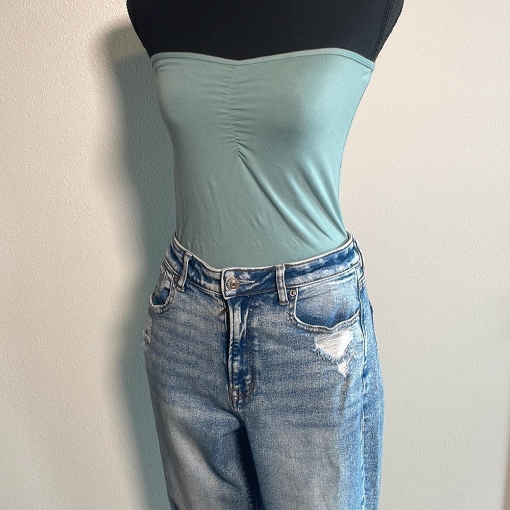 American apparel strapless bodysuit